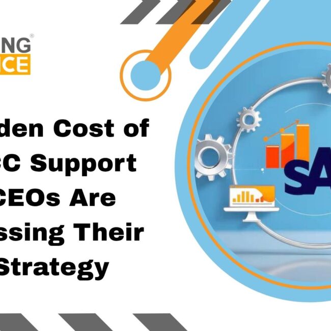SAP ECC to S/4HANA migration showing ERP transformation, cost optimization, and real-time business insights for enterprise agility.