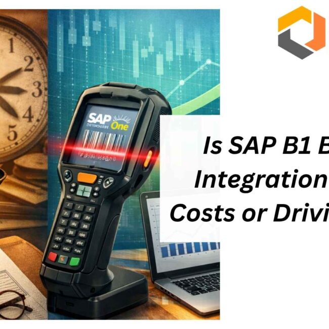 SAP Business One barcode system with real-time inventory tracking and warehouse automation dashboard