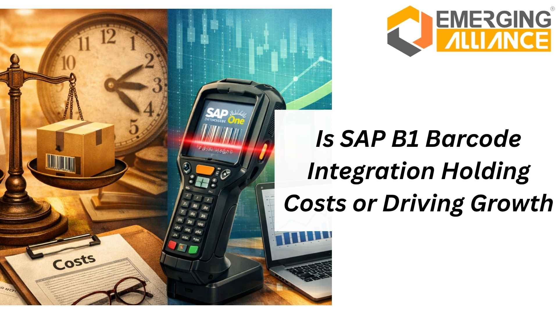SAP Business One barcode system with real-time inventory tracking and warehouse automation dashboard