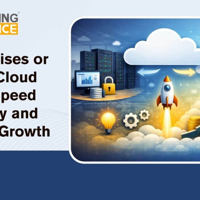 Comparison of SAP Business One Cloud ERP and on-premise SAP B1 highlighting speed, scalability, and complexity differences