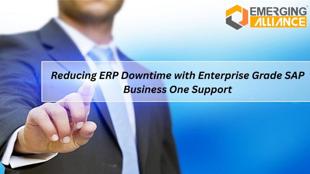 Enterprise grade SAP Business One Support ensuring ERP uptime and system optimization