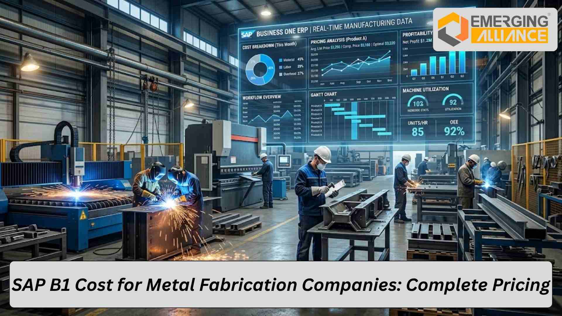 SAP Business One cost overview for metal fabrication companies ERP pricing breakdown