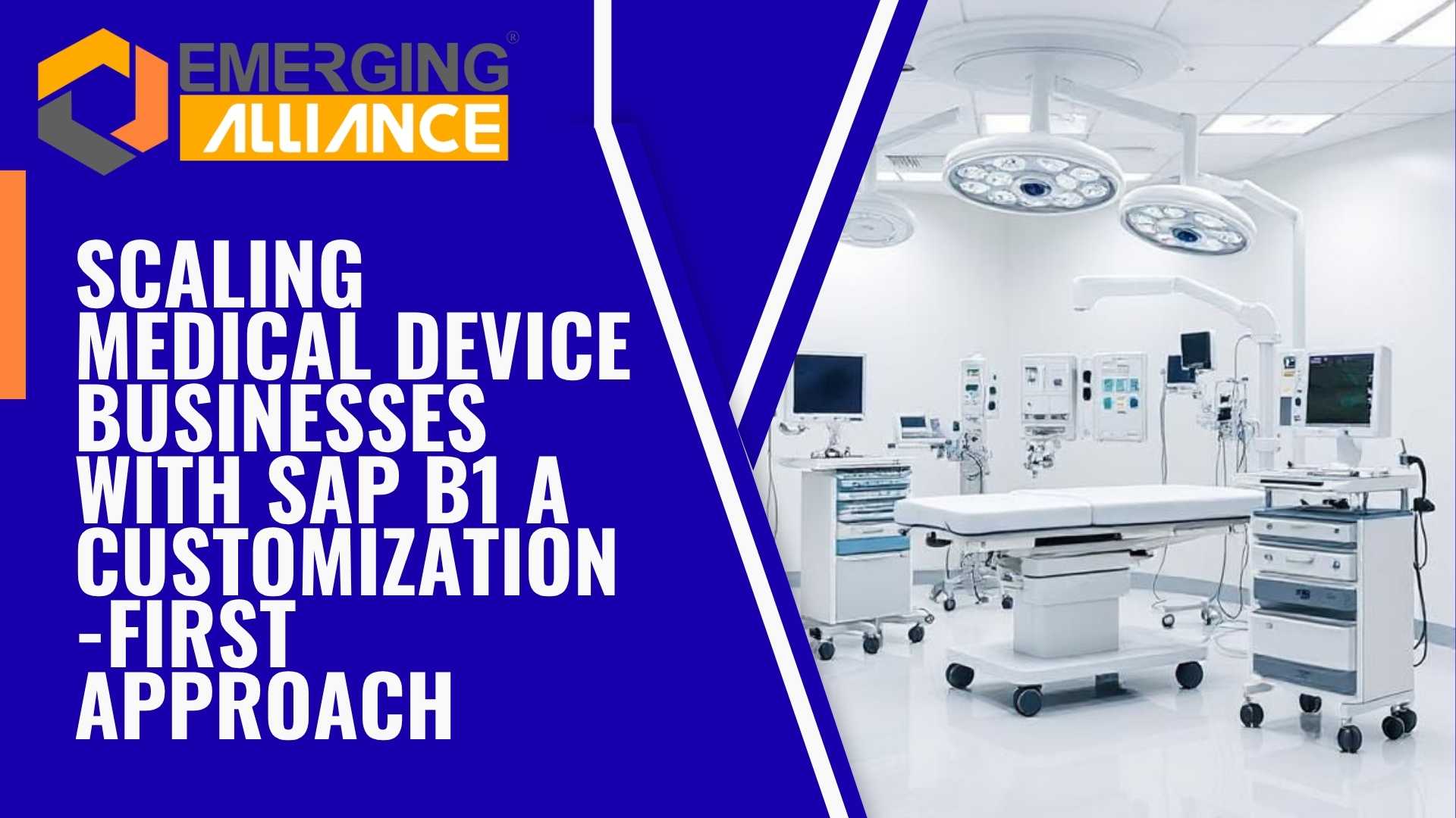 SAP B1 medical equipment ERP showing compliance tracking, inventory, and service management dashboards