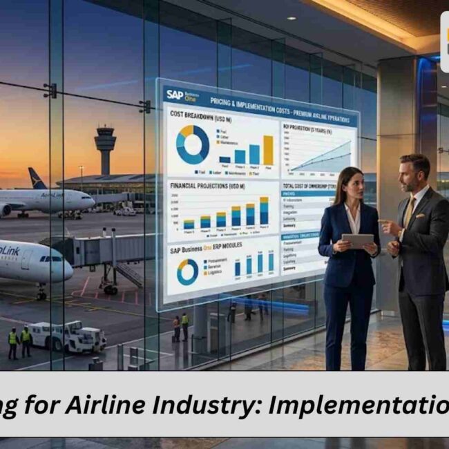 Discover SAP B1 pricing for the airline industry and learn implementation costs, factors, and tips for cost-effective ERP deployment.
