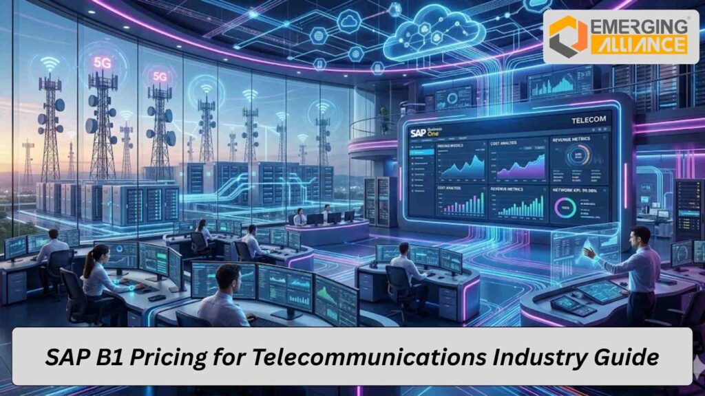 SAP B1 pricing for telecommunications industry ERP cost structure diagram
