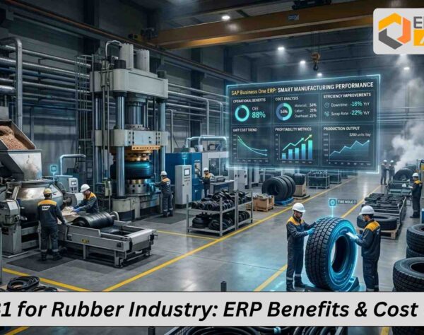 SAP Business One dashboard managing rubber industry production and inventory efficiently