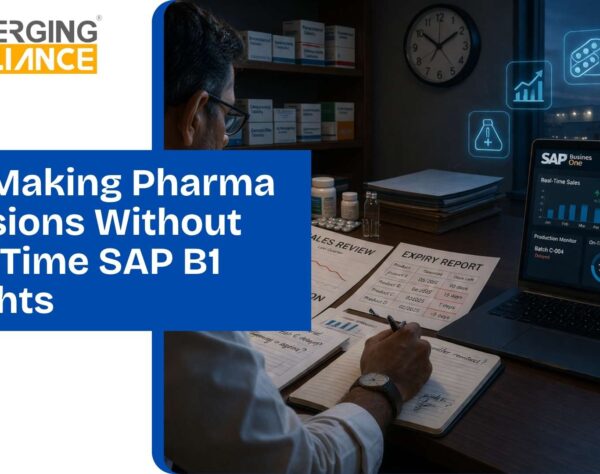 SAP Business One for pharma industry dashboard showing real-time inventory batch tracking compliance and analytics