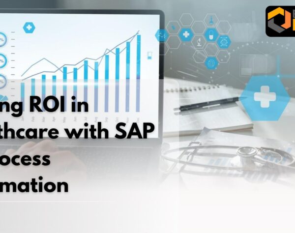 SAP B1 Healthcare dashboard showing financial analytics and automation insights