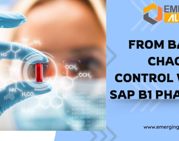 SAP B1 Pharma system showing batch traceability and manufacturing visibility