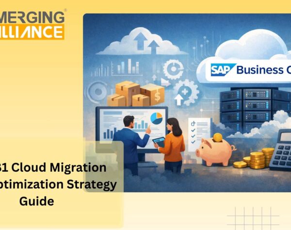 SAP Business One Cloud migration architecture showing cost optimization, workload scaling, and ROI improvement