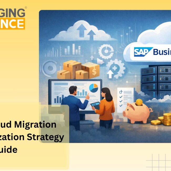 SAP Business One Cloud migration architecture showing cost optimization, workload scaling, and ROI improvement