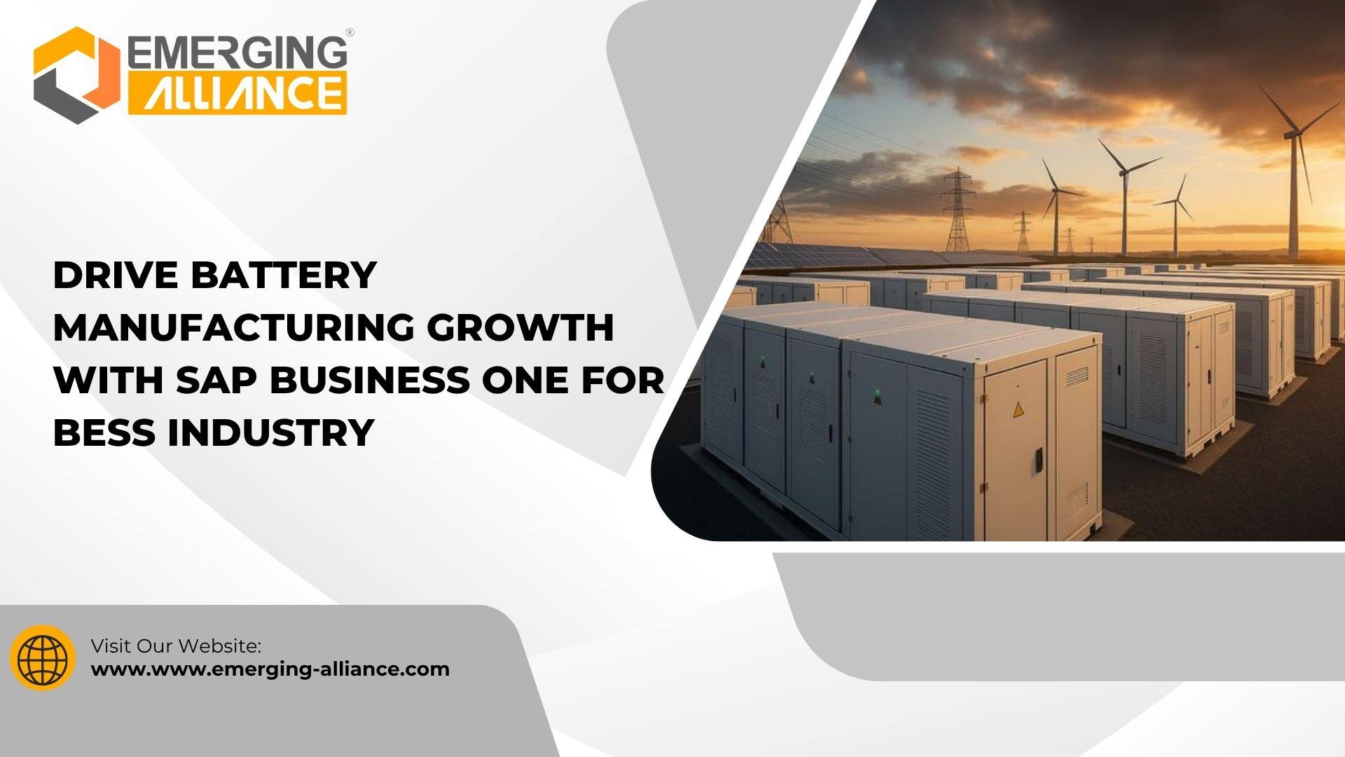 SAP Business One dashboard for BESS battery manufacturing with production, traceability, and inventory management