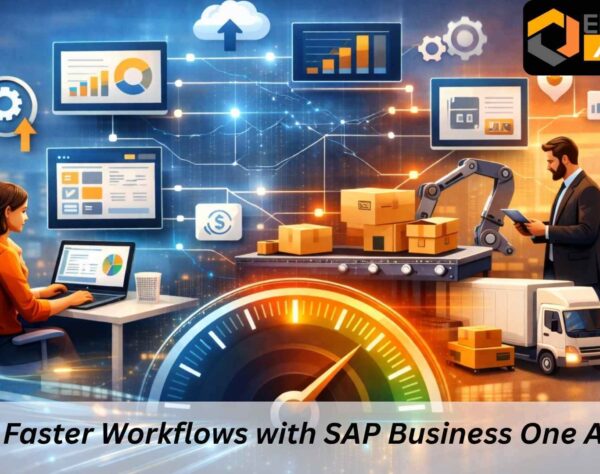 SAP Business One add-ons dashboard showing automated workflows and real-time reporting
