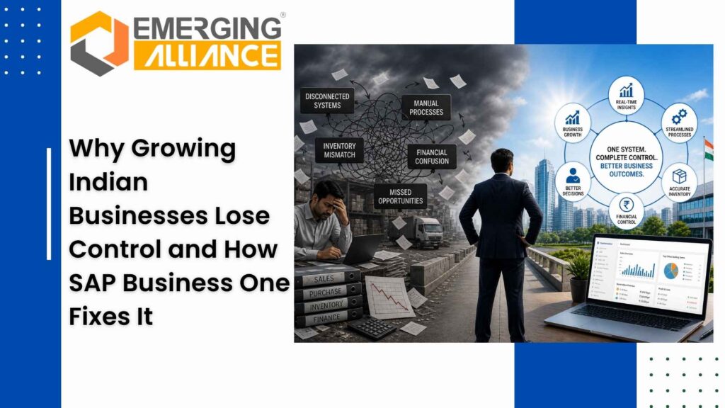 Growing Indian business struggling with manual operations and chaos, streamlined using SAP Business One ERP dashboard for centralized control and real-time insights