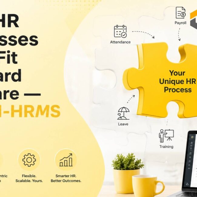 SAP B1 HRMS dashboard showing payroll automation, HR workflows, and enterprise employee management integration.