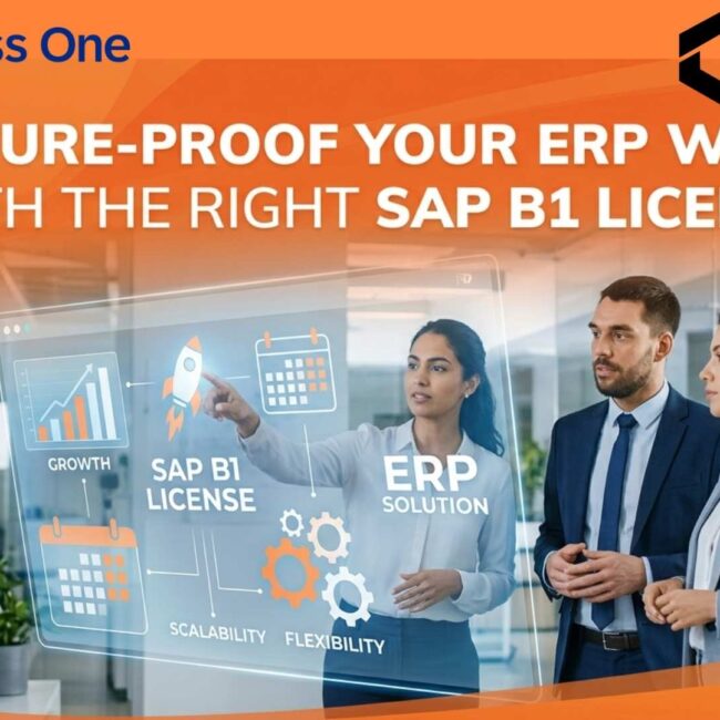 Enterprise leaders planning digital transformation with the right SAP B1 License for scalable ERP growth