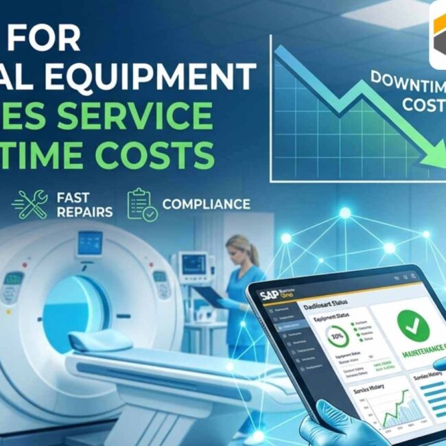 SAP B1 for Medical Equipment managing inventory service scheduling and AMC workflows for healthcare operations