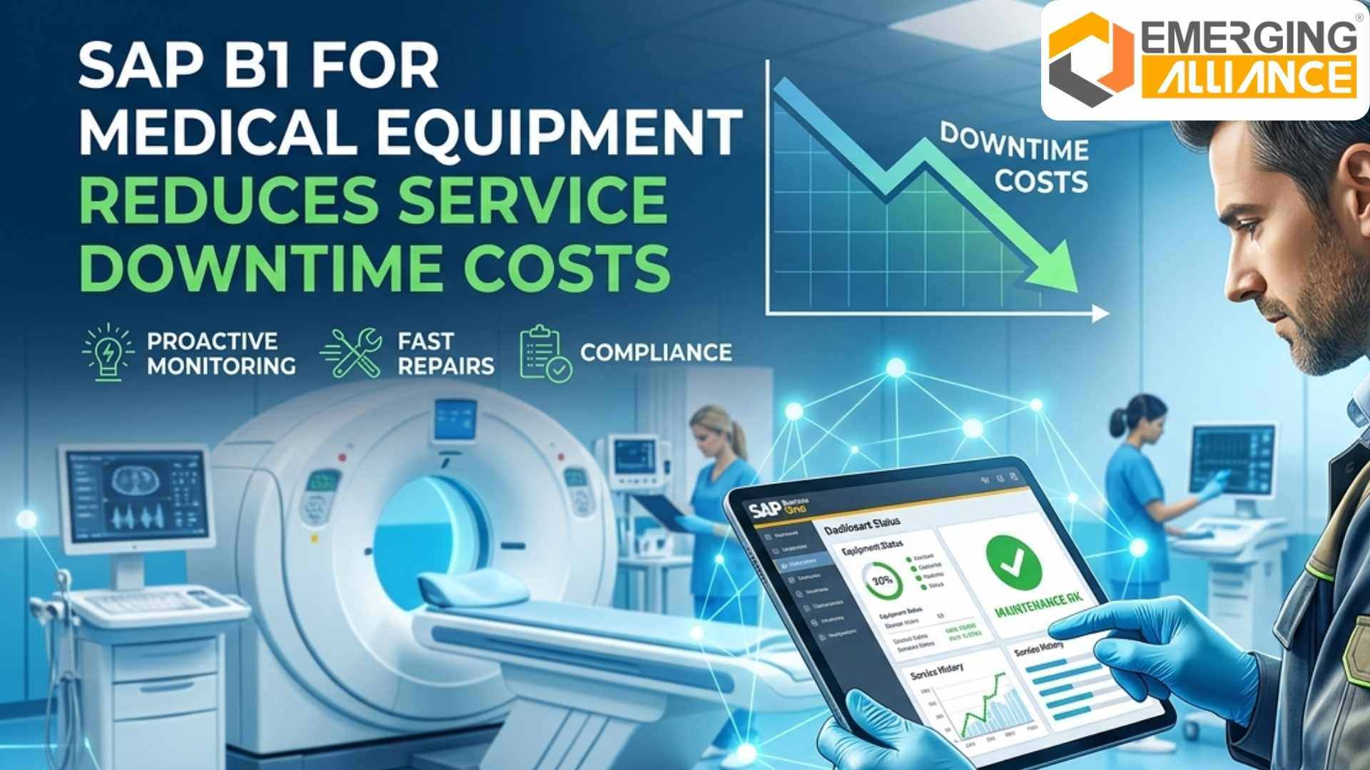 SAP B1 for Medical Equipment managing inventory service scheduling and AMC workflows for healthcare operations