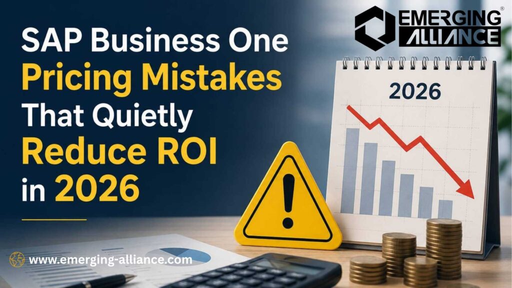 SAP Business One pricing strategy and ERP cost optimization dashboard