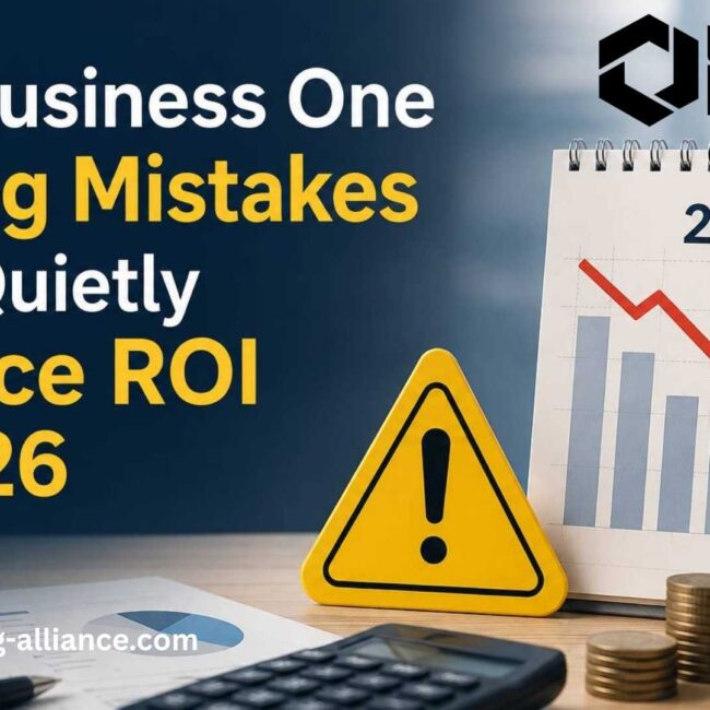 SAP Business One pricing strategy and ERP cost optimization dashboard