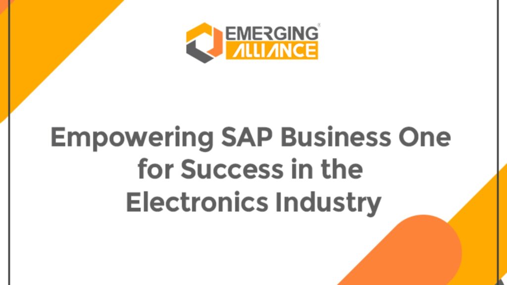 Electronics company using SAP Business One to streamline production, inventory, and supply chain operations.