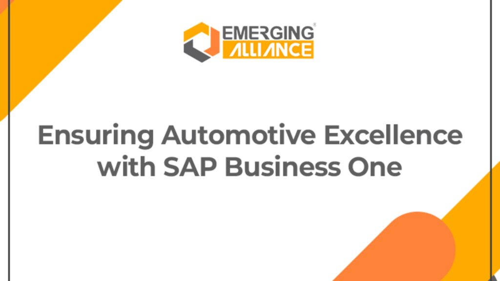 Automotive business using SAP Business One to streamline operations, supply chain management, and production processes.