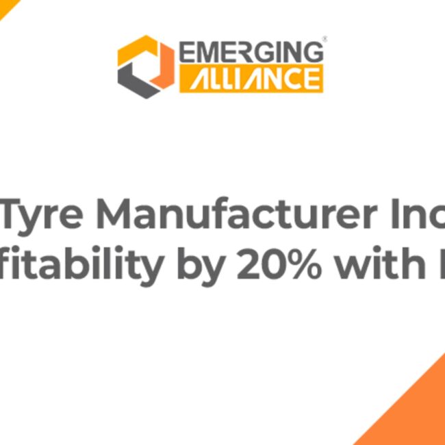 Tyre manufacturer achieving 20% higher profitability through ERP-driven operational and financial improvements.
