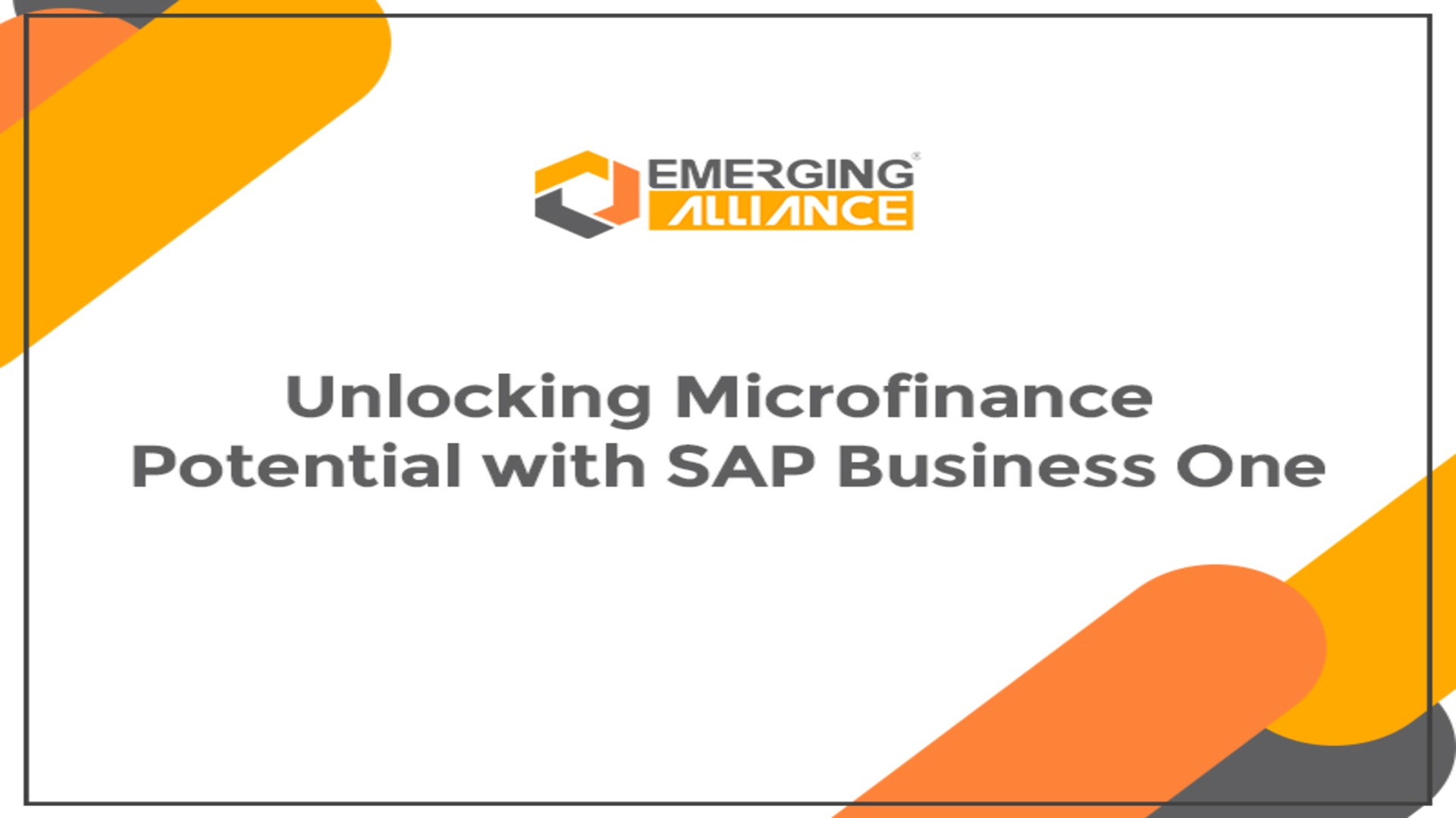 Microfinance institution leveraging SAP Business One to improve financial management and operational efficiency.