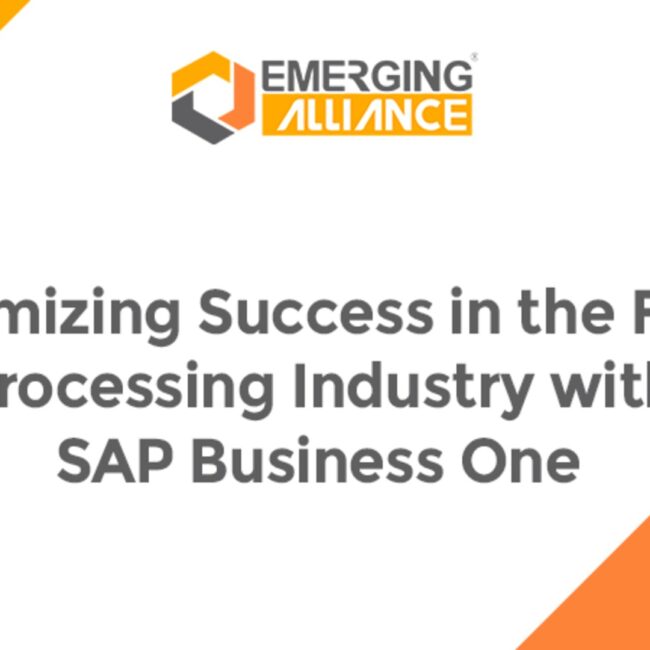 Food processing company using SAP Business One to streamline operations, inventory, and supply chain management.