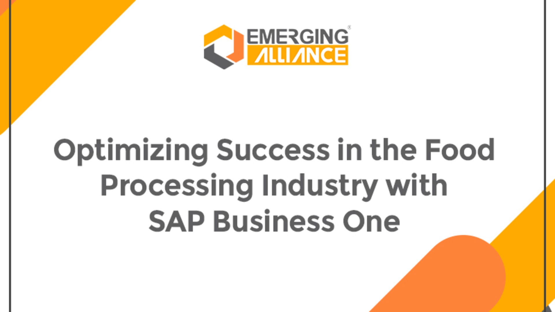 Food processing company using SAP Business One to streamline operations, inventory, and supply chain management.