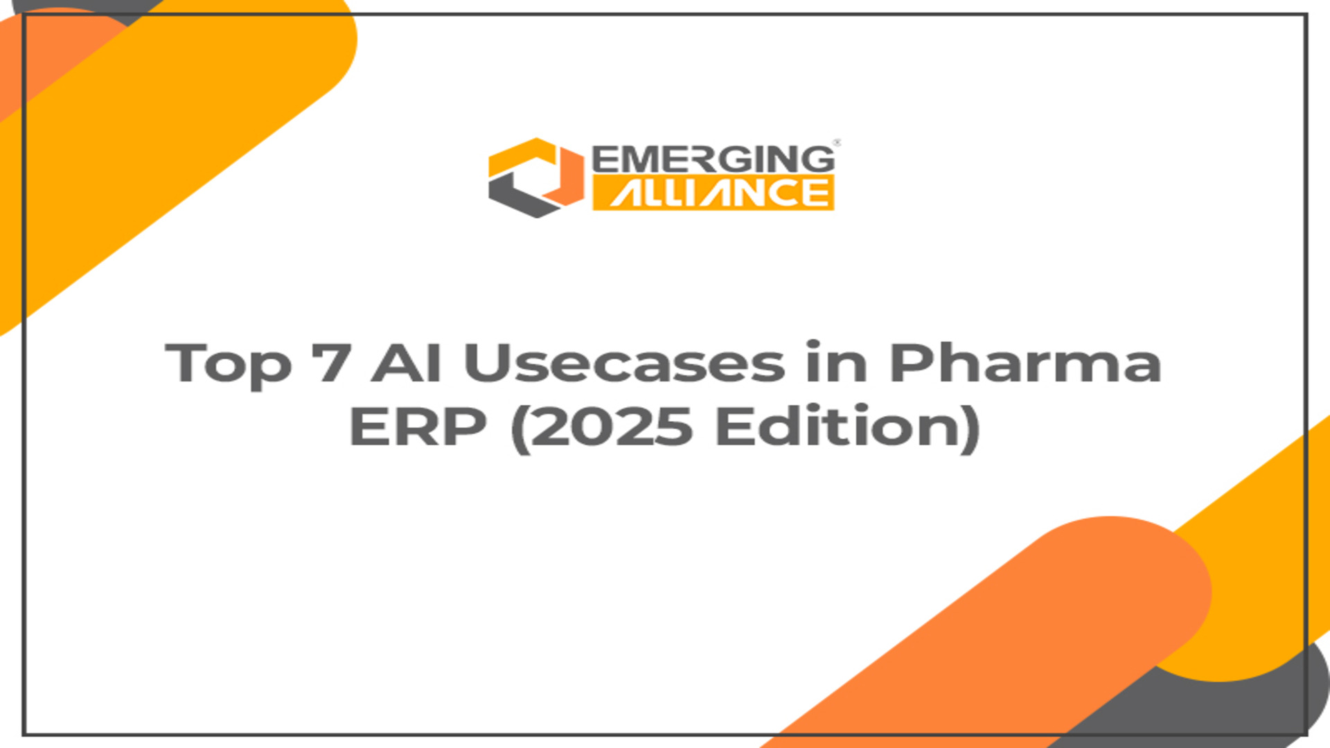 Illustration of AI-powered ERP applications in the pharmaceutical industry, including analytics and automation.