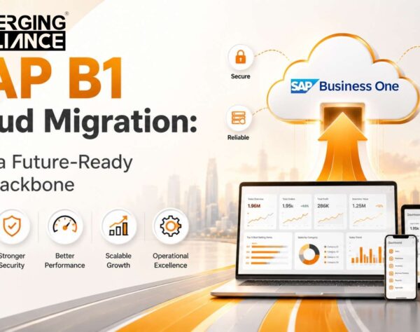SAP B1 cloud migration enabling scalable operations, real-time visibility, automation, and enterprise-wide business growth