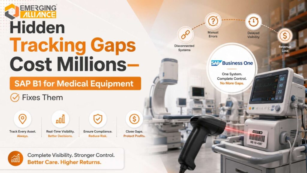 SAP B1 for Medical Equipment providing end-to-end tracking.