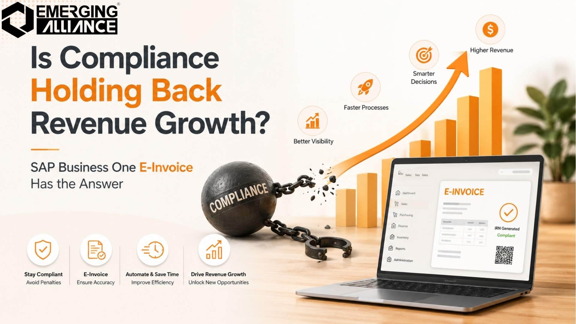 SAP Business One E-Invoice solution for automated compliance, real-time invoice processing, finance workflow automation.
