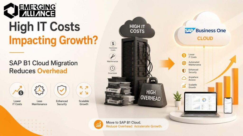 SAP B1 Cloud Migration helping businesses reduce infrastructure costs and improve operational efficiency.
