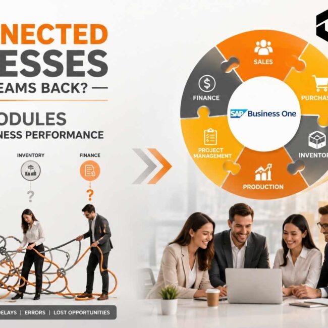 Enterprise teams using SAP B1 Modules to improve operational efficiency, workflow automation, and business performance.