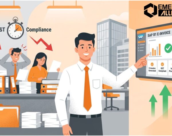 SAP B1 E-Invoice solution automating GST compliance with real-time IRP integration and digital invoice processing.