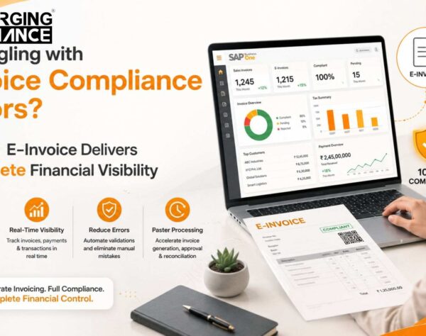 SAP B1 E-Invoice solution automating GST compliance, electronic invoicing, invoice validation, and real-time financial visibility.