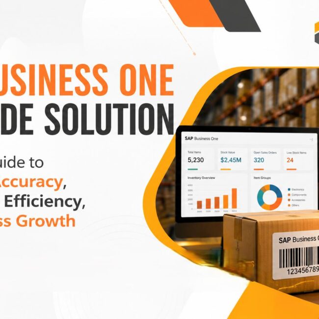 SAP Business One Barcode Solution for inventory accuracy and warehouse efficiency with real-time barcode scanning