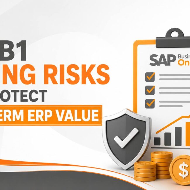 CFO and business leaders reviewing SAP B1 Pricing, licensing, implementation costs, and long-term ERP budget planning.