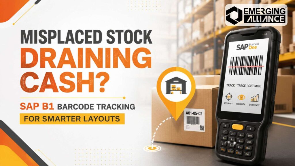 SAP B1 barcode tracking for smarter warehouse layouts and accurate inventory management.