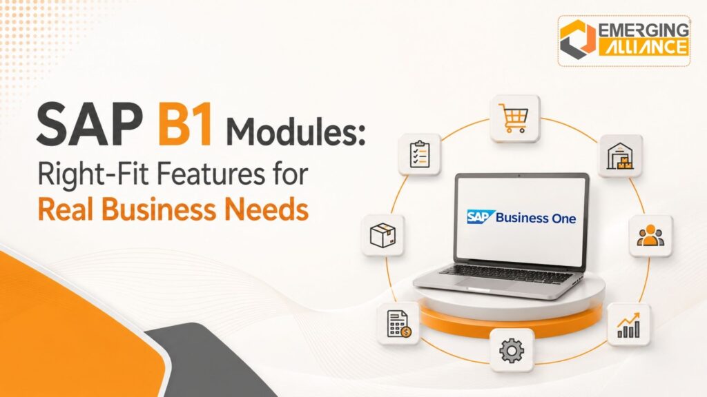 Choose SAP B1 Modules that match your business needs, reduce ERP costs, and improve operational visibility with the right implementation strategy.
