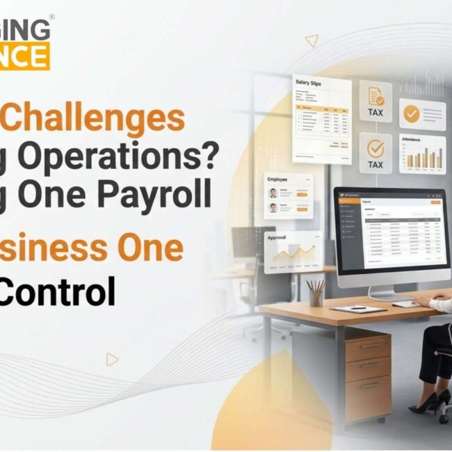 SAP Business One Payroll dashboard helping businesses streamline payroll processes, improve payroll accuracy, and gain better operational control.