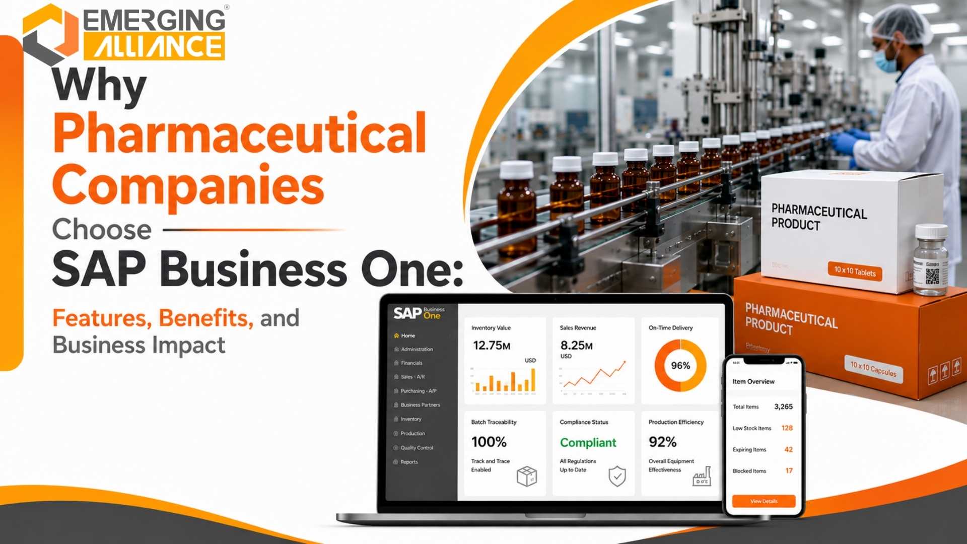 Reasons pharmaceutical companies choose SAP Business One ERP software