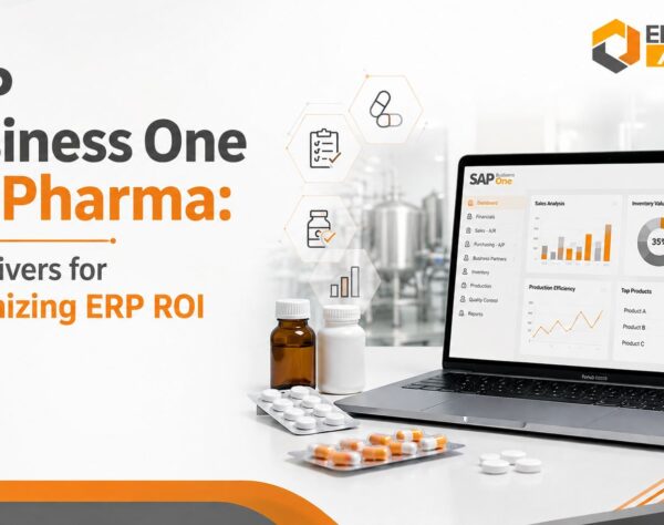 SAP Business One for Pharma ERP ROI across inventory production and finance