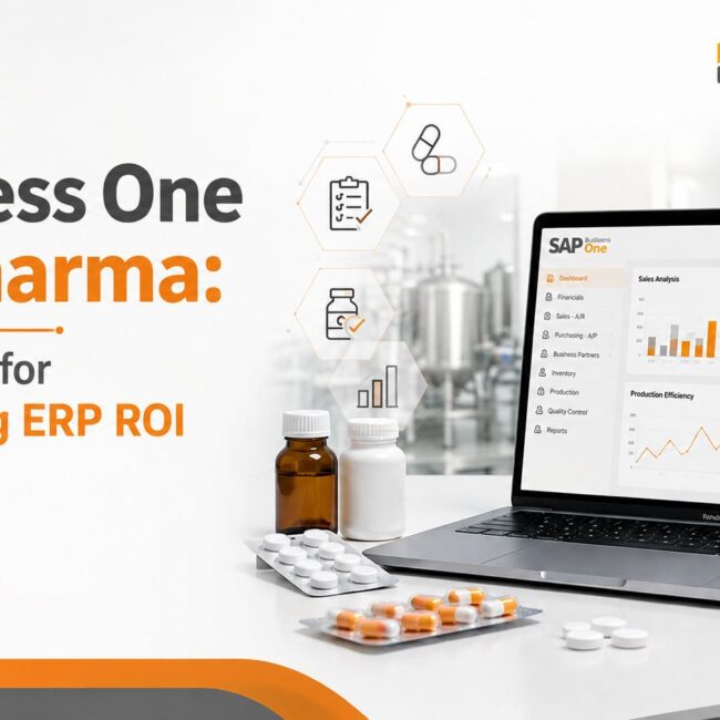 SAP Business One for Pharma ERP ROI across inventory production and finance