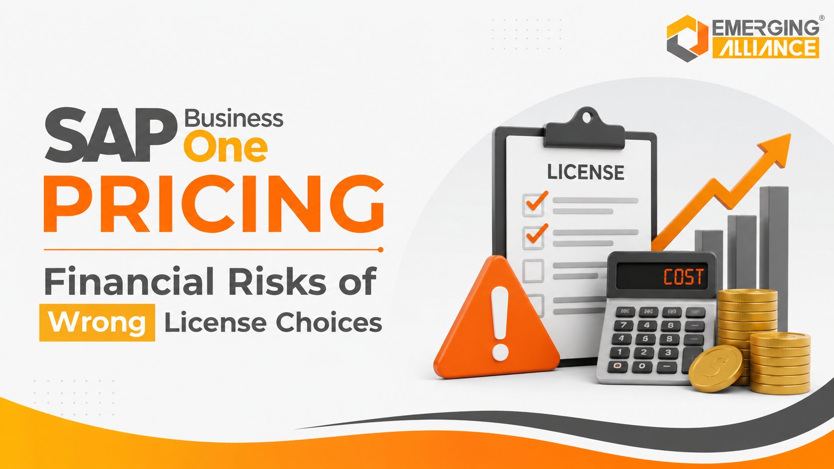 SAP Business One Pricing analysis showing license costs, implementation expenses, add-ons, and total cost of ownership risks.
