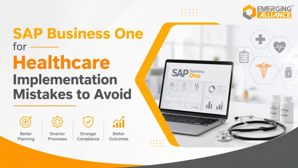 Healthcare operations team reviewing an SAP Business One ERP implementation roadmap