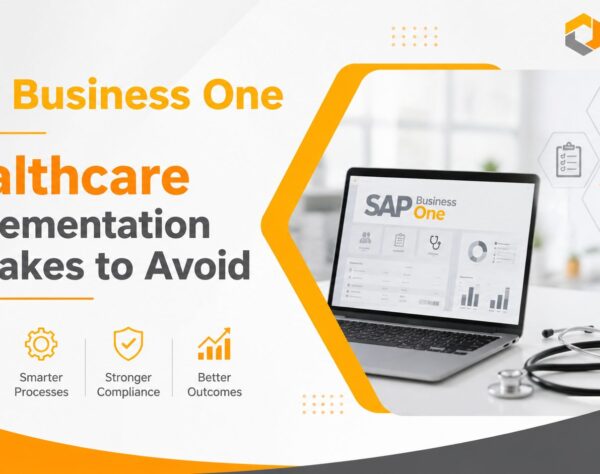 Healthcare operations team reviewing an SAP Business One ERP implementation roadmap