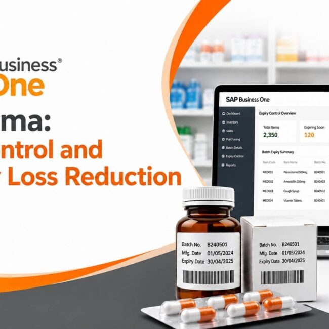 SAP Business One for Pharma expiry control and inventory loss reduction